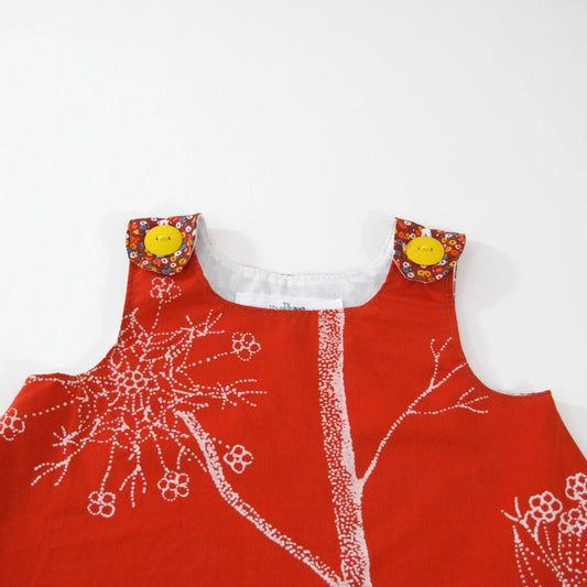 Baby Girls Dress 12M, Handmade Upcycled Clothing Patchwork Pinafore Frock, Boho Hippie Jumper Outfit 1st Birthday Gift