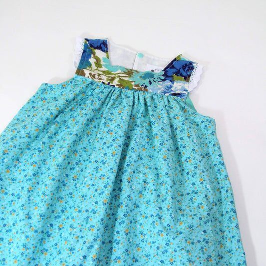 Girls Dress, Toddler Maxi Heirloom Pinafore Boho Sundress, Flower Girl Dress, Tea Party Dress Handmade Outfit, 12M-18M-2T-3T-4T
