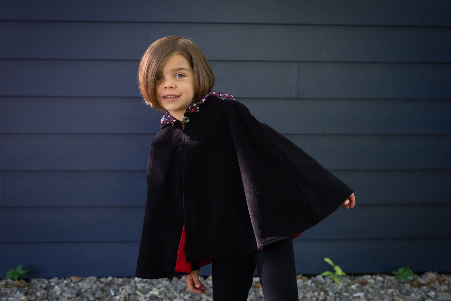 Cape de costume Renaissance à capuche pour filles et garçons, Manteau cape poncho en velours côtelé alpin nordique, Cadeau unique