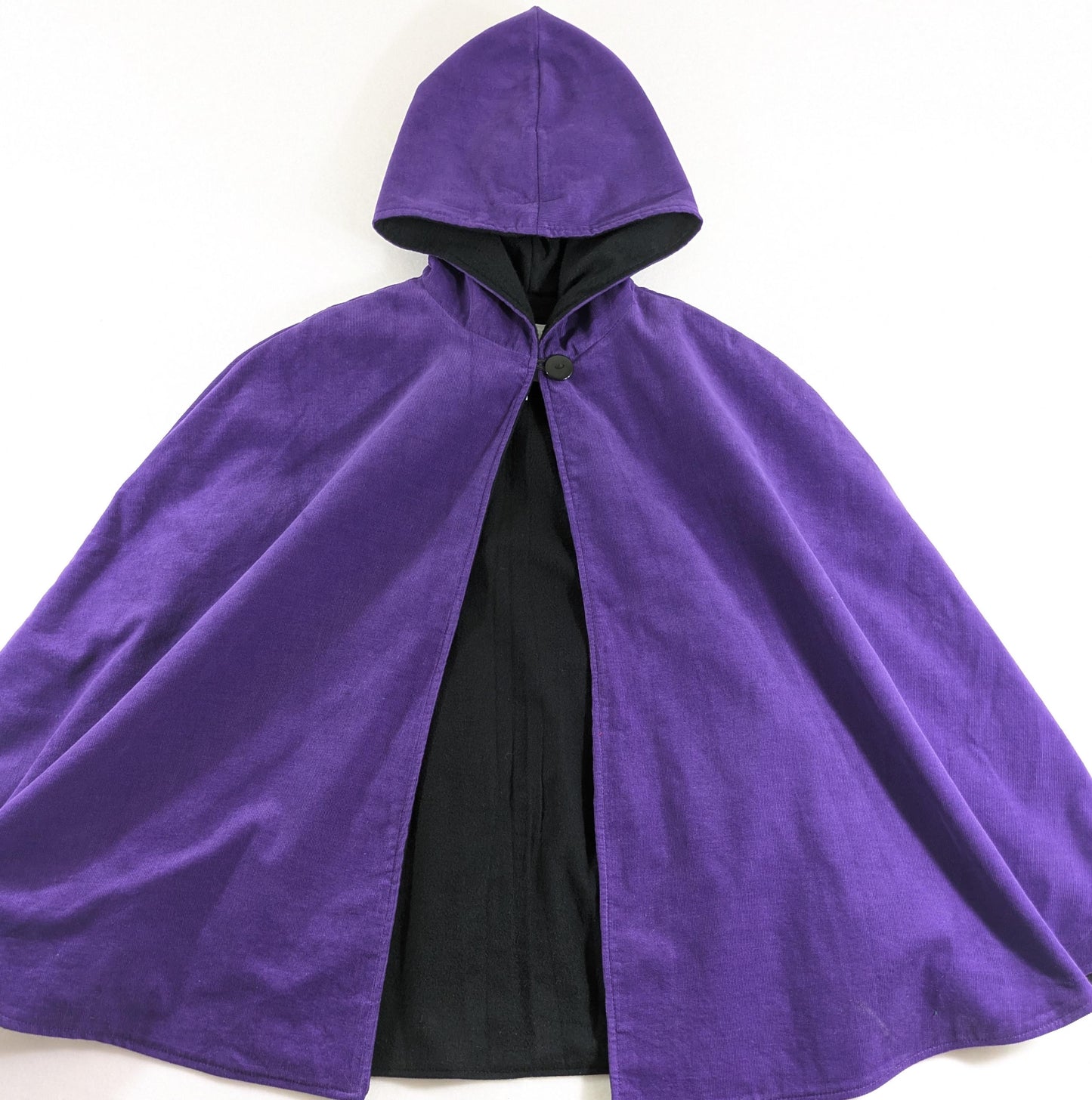 Cape violette pour enfant avec capuche, cape en velours côtelé pour fille, costume d'Halloween, poncho pour siège auto, manteau-cape d'hiver, pour enfants de 1 à 12 ans