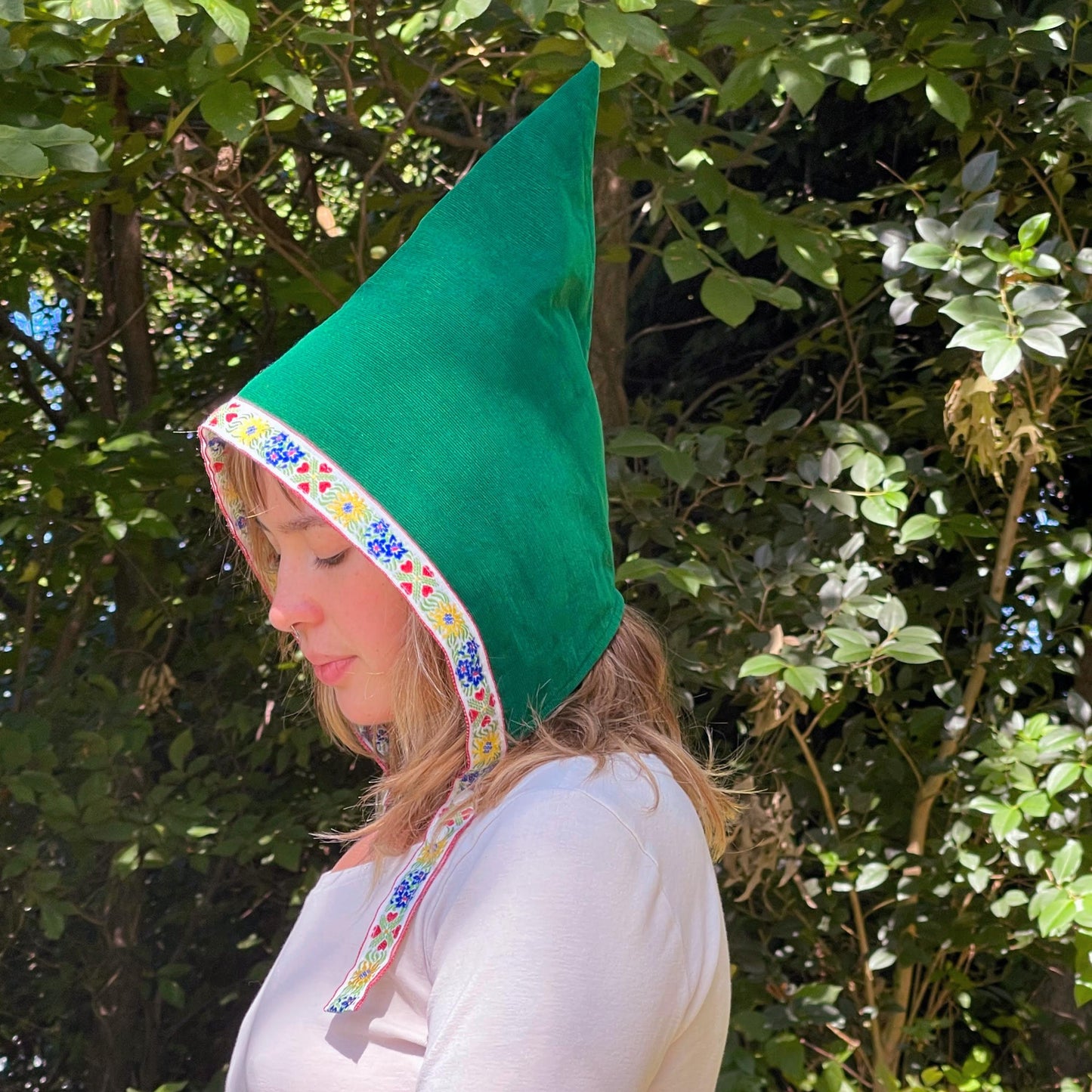 Bonnet de bébé Lutin de Jardin Vert, Chapeau de Bébé Fille Tout-Petit, Costume d'Elfe, Fairycore, Conte de Fées Sylvestre, Âges 6 Mois - Adulte