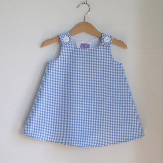 Handmade Dorothy Wizard of Oz Halloween Costume, Dorothy Blue Gingham Newborn, Baby, Toddler, Girls Costume Dress, Handmade Ready to Ship