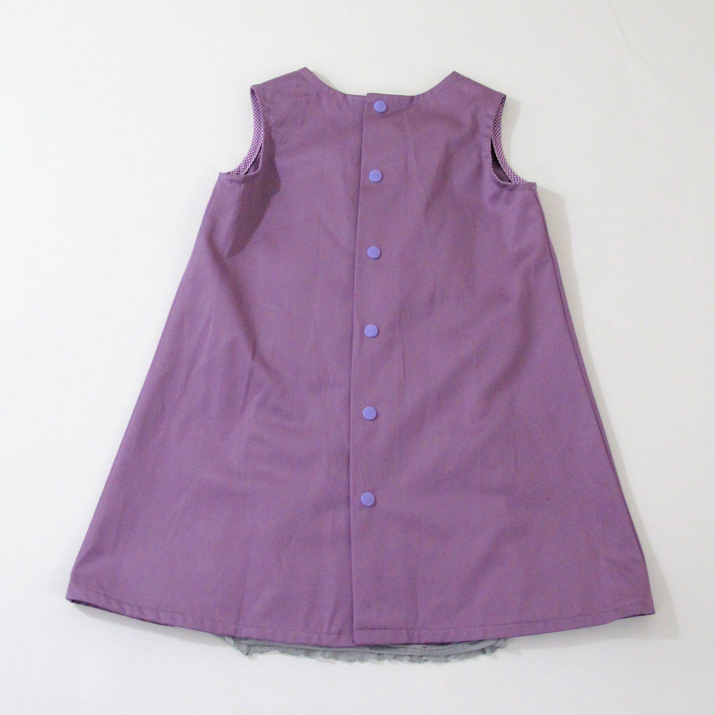 Robe Fille 4T, Robe de Demoiselle d'honneur pour Petite Fille, Robe à Volants pour Goûter ou Occasion Spéciale, Robe Semi-Formelle pour Séance Photo, Coton Violet