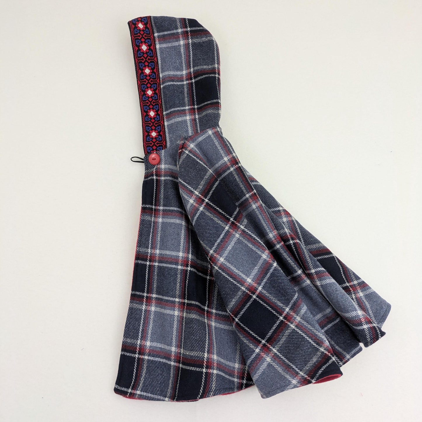 Cape de Noël chaude à carreaux pour garçons et filles, poncho-cape à capuche pour siège auto, cadeau pour enfants, taille S (1-4 ans)