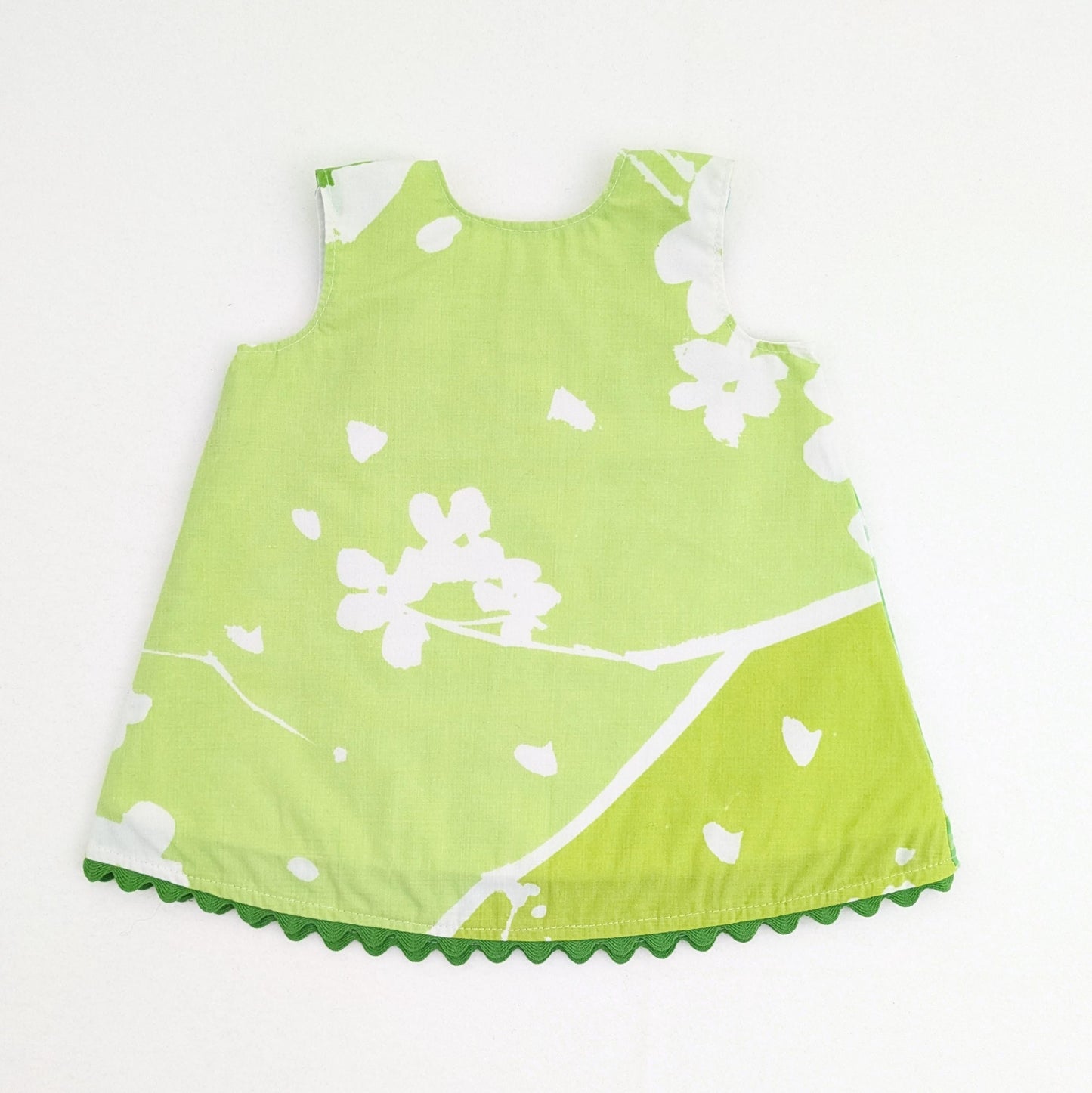 Green Gingham Newborn Pinafore, Vintage Fabric Dress, Baby Shower Gift, Retro Summer Outfit, Handmade Heirloom Gift, Cute Girl Photo Prop