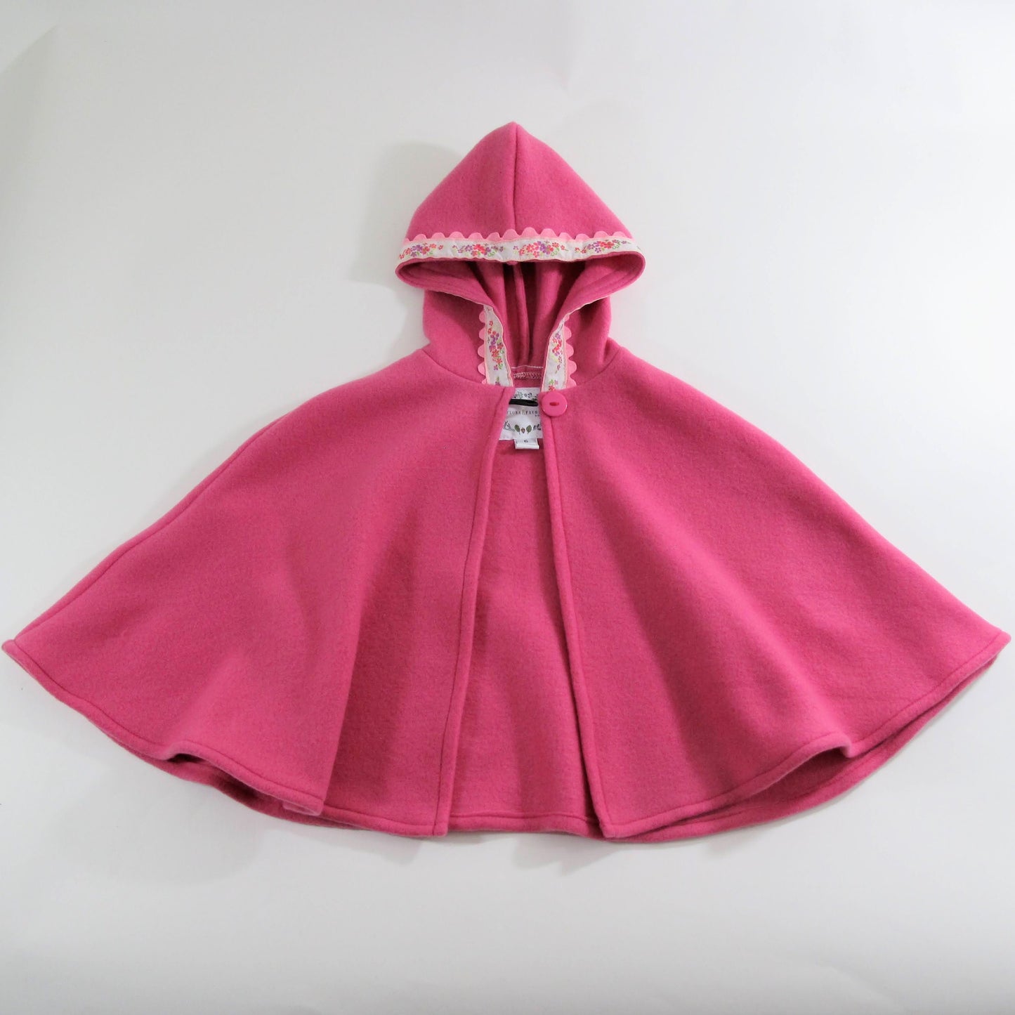 Cape à capuche en polaire pour filles, cape rose à capuche pour filles, tenue de petite fille d'honneur, poncho pour siège auto, cape-manteau, nouveau-né - 12 ans