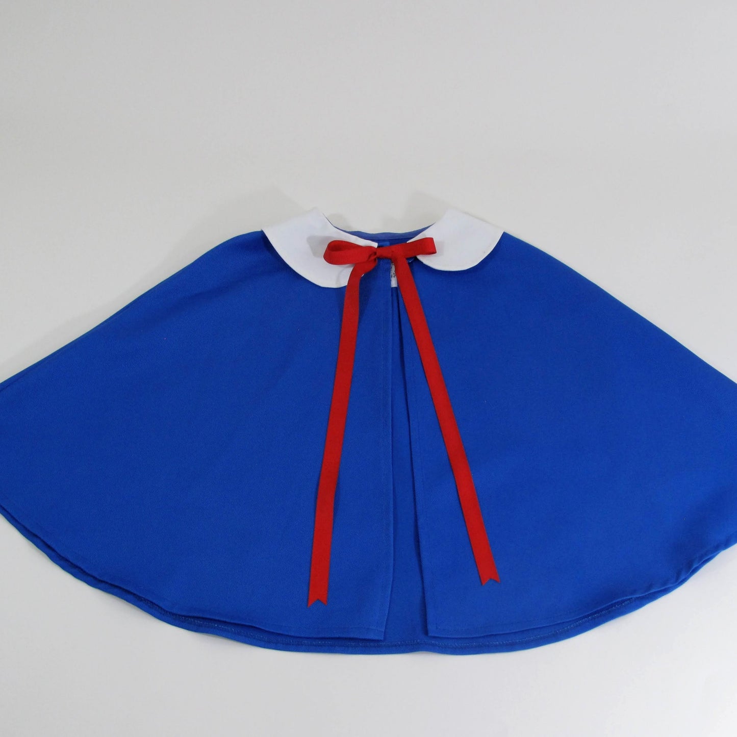 Déguisement Madeline Halloween, Costume Cape Bleue Col Blanc Écolière Française, Manteau Cape, Cosplay Bébé Enfant de 6 mois à 12 ans