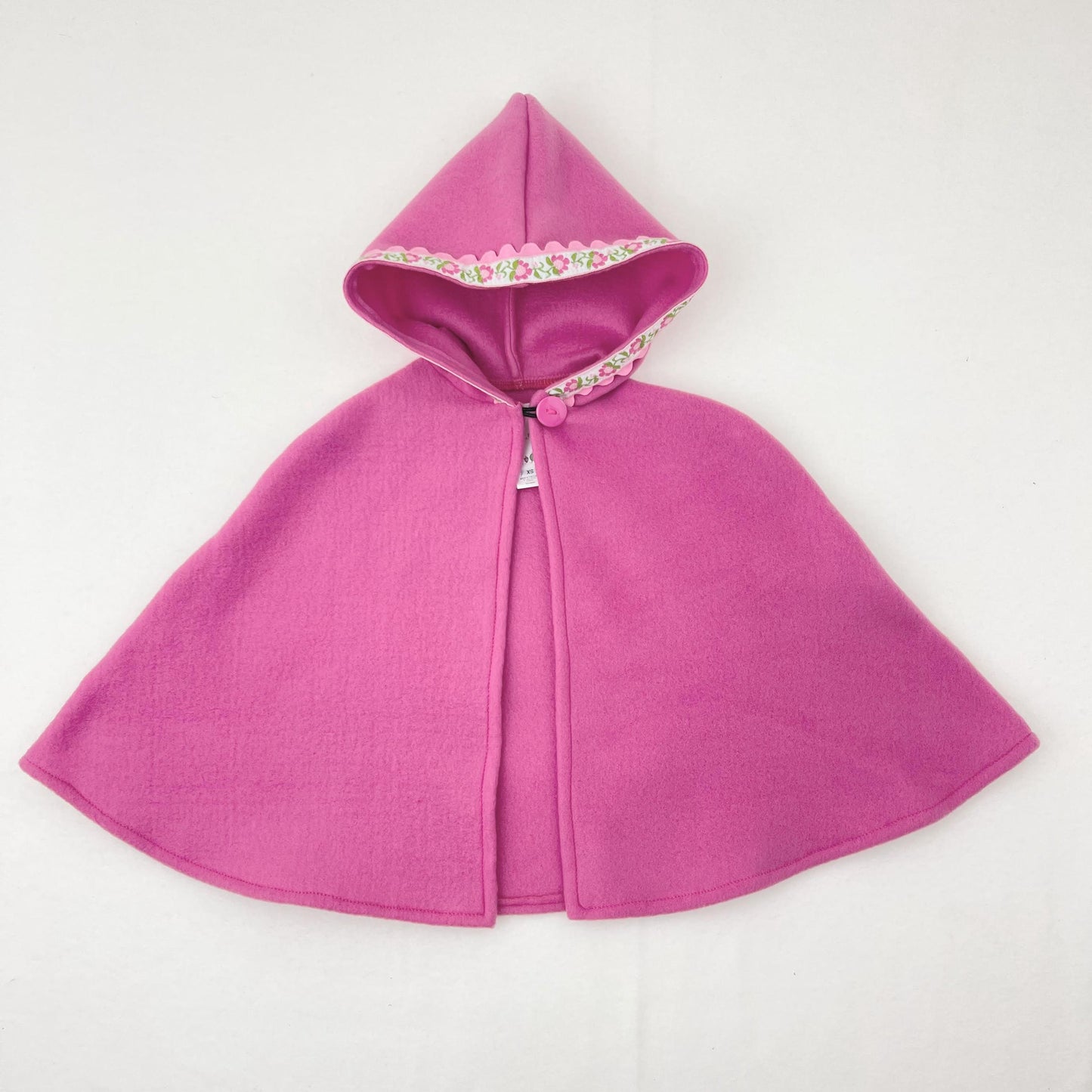Cape à capuche en polaire pour filles, cape rose à capuche pour filles, tenue de petite fille d'honneur, poncho pour siège auto, cape-manteau, nouveau-né - 12 ans