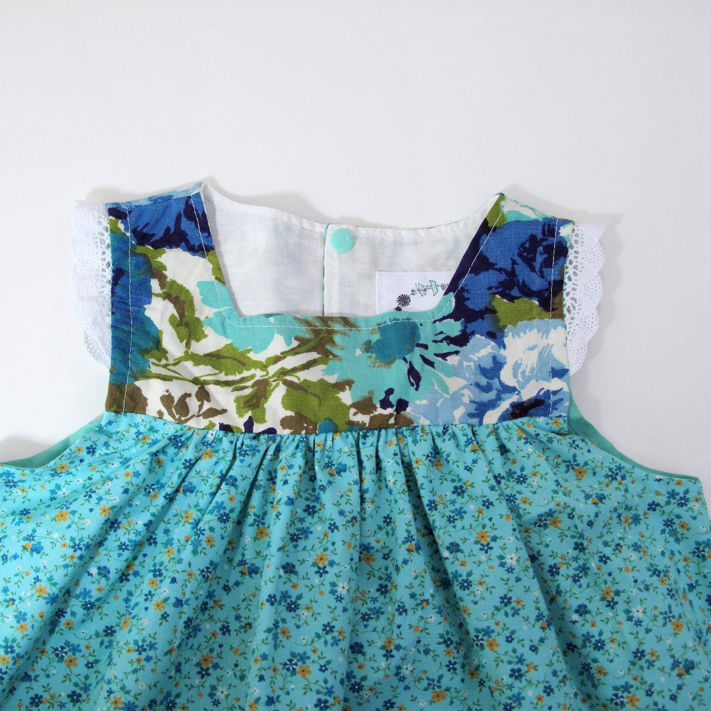 Robe pour Fille, Robe Longue Pinup Bohème Héritage pour Tout-Petit, Robe de Demoiselle d'Honneur, Robe de Fête de Thé Faite Main, 12M-18M-2T-3T-4T