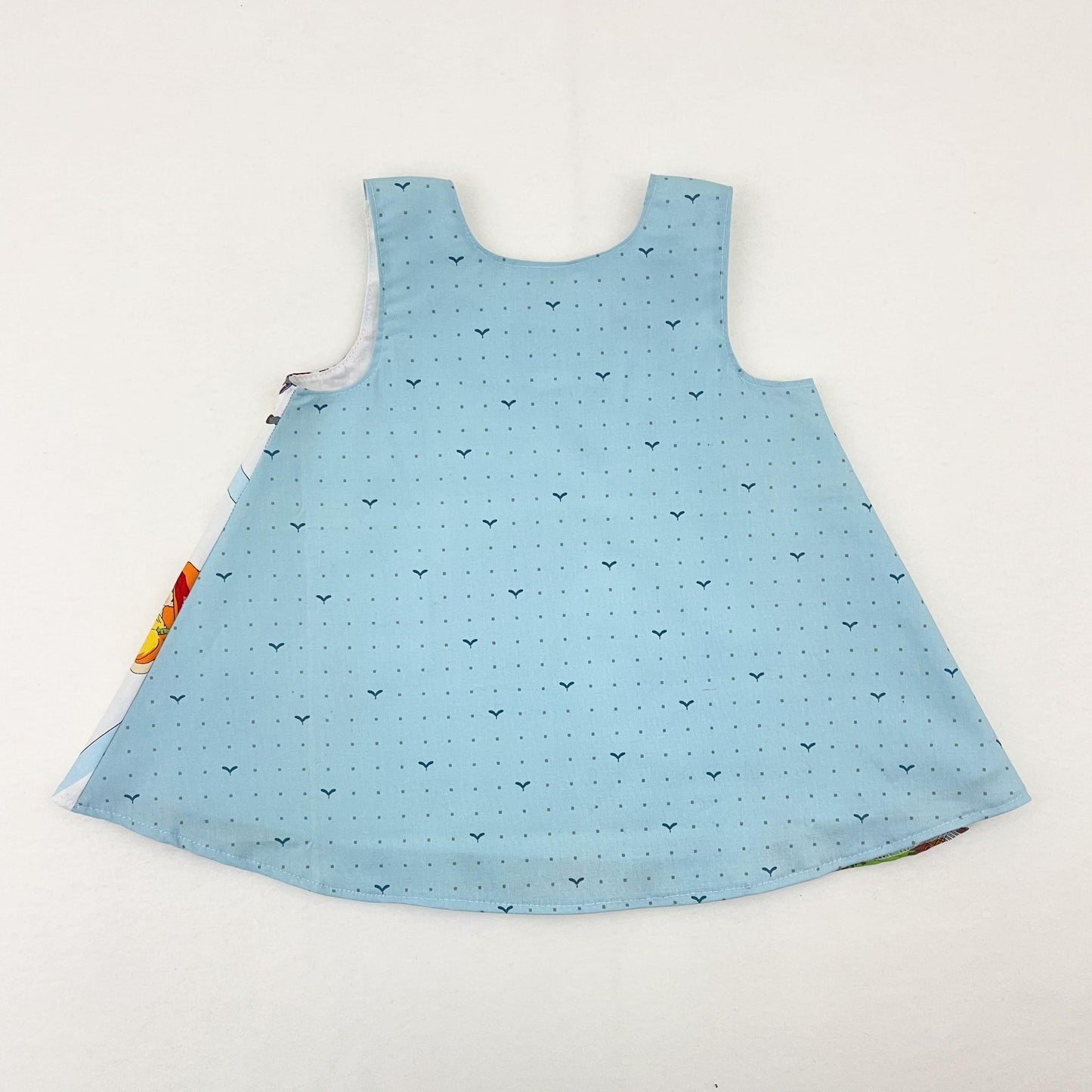 6M Baby Alphabet Pinafore Dress, Cotton Summer Clothes, Snap Shoulder, Baby Shower Gift, 1st Birthday Gift for Girls
