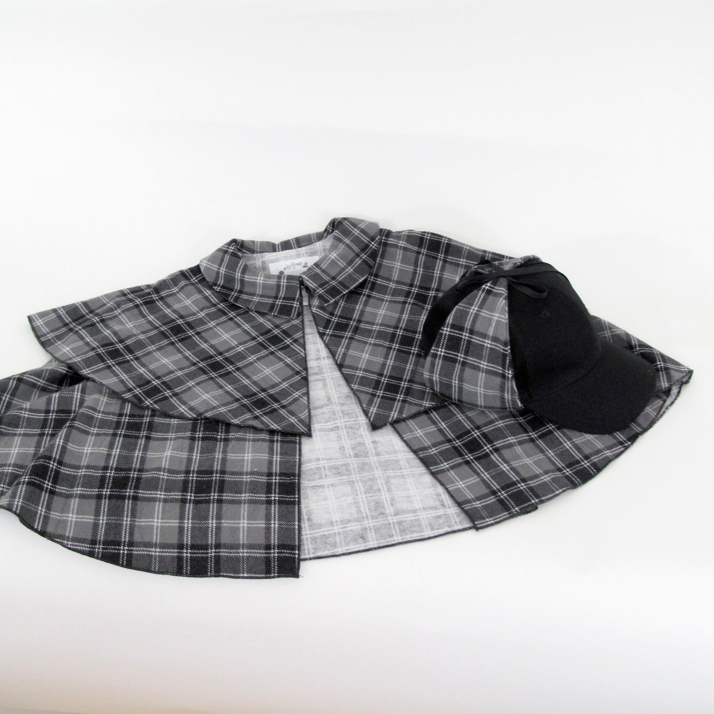 Déguisement de Sherlock Holmes Détective Cape Halloween, Manteau à Carreaux Inspecteur Enfants, Filles, Garçons, Tout-petit, Cosplay Steampunk Nouveau-né - Enfants 12