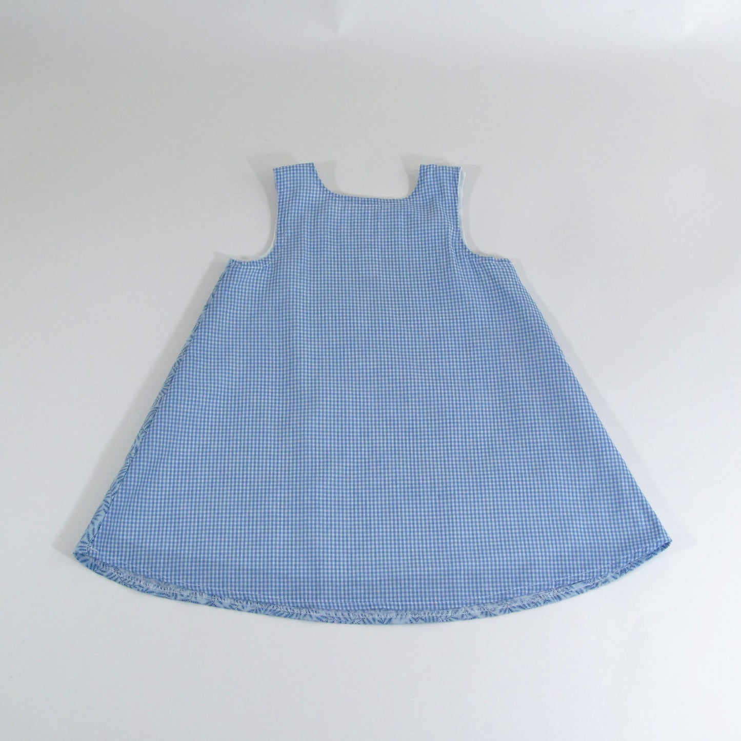 Salopette patchwork oiseau bleu 2T, Robe chasuble faite main pour bébés filles, Cadeaux pour filles, 2ème anniversaire de bébé