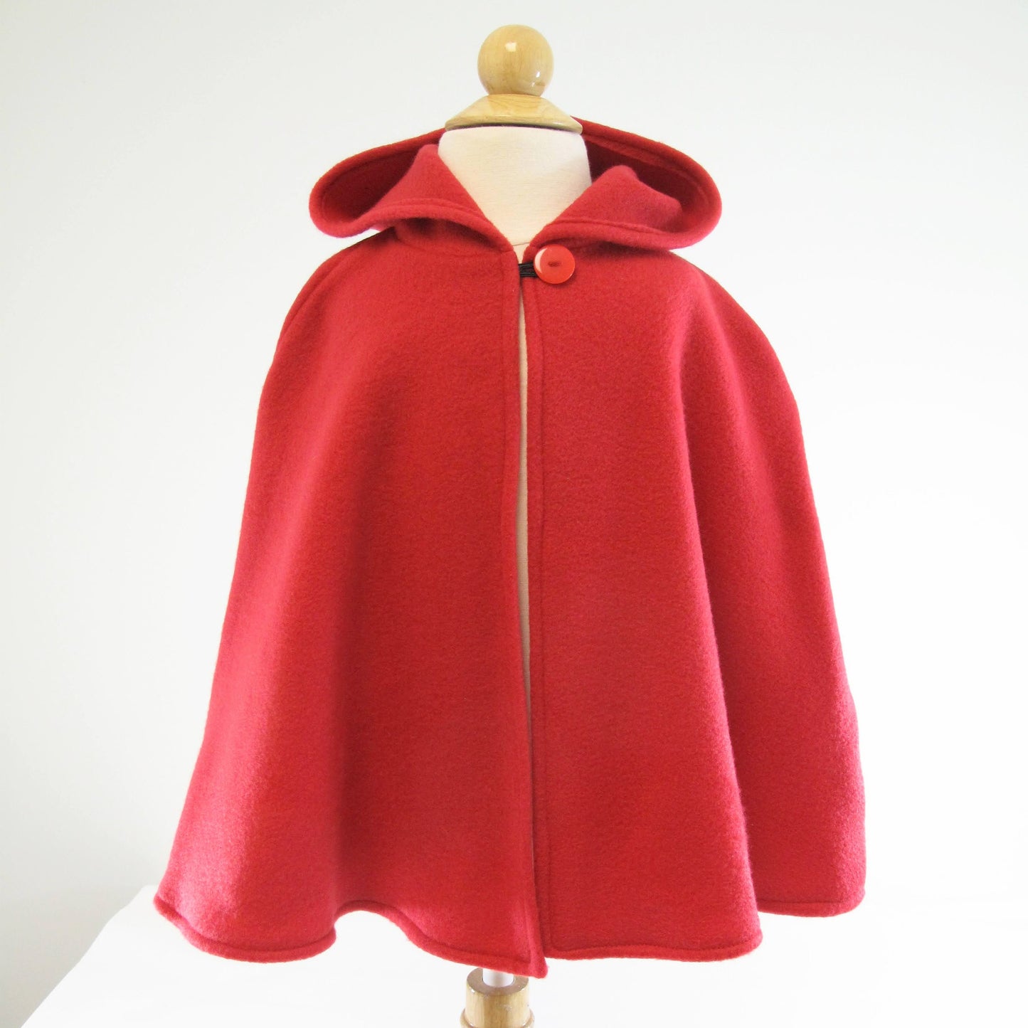 Cape polaire rouge pour enfant, costume d'Halloween avec capuche, super-héros, elfe, diable, déguisement de gnome, garçons, filles, poncho manteau