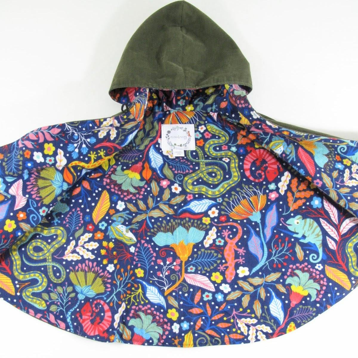 Manteau enfant 6T, Vert olive, Poncho de pluie, Cape à capuche en velours côtelé pour garçons et filles, Poncho de siège auto, Vêtements adaptatifs pour bras cassé