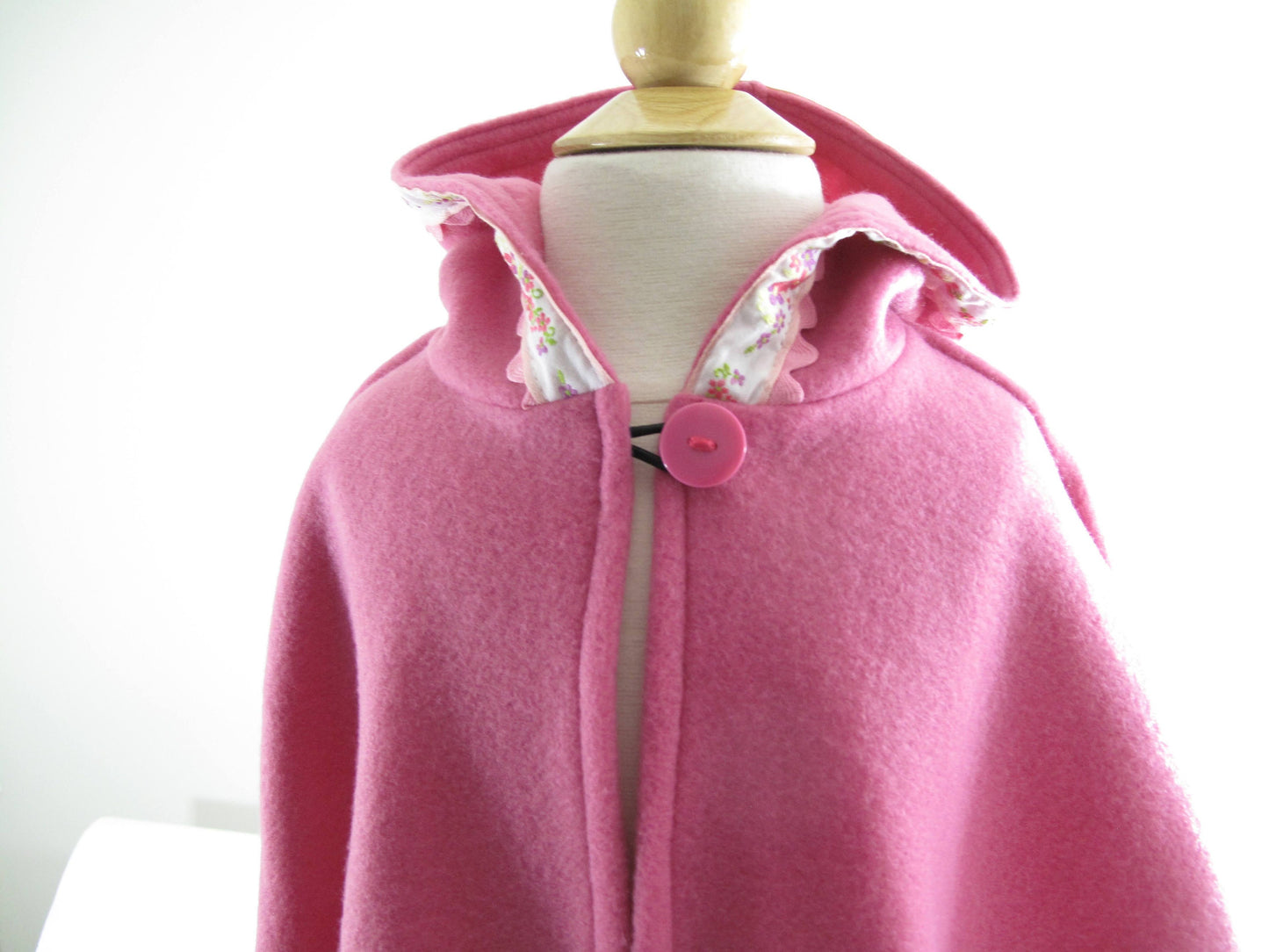 Cape à capuche en polaire pour filles, cape rose à capuche pour filles, tenue de petite fille d'honneur, poncho pour siège auto, cape-manteau, nouveau-né - 12 ans