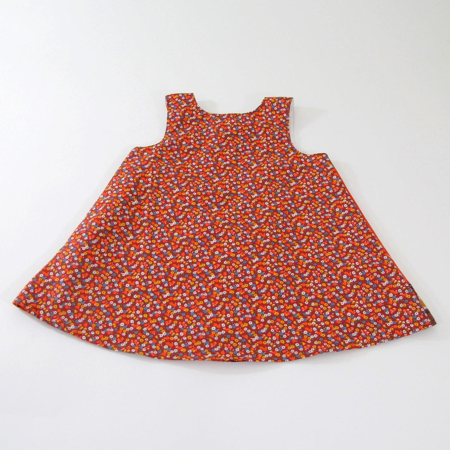 Robe pour bébé fille 12 mois, vêtements recyclés faits main, salopette patchwork, tenue style bohème/hippie, cadeau 1er anniversaire