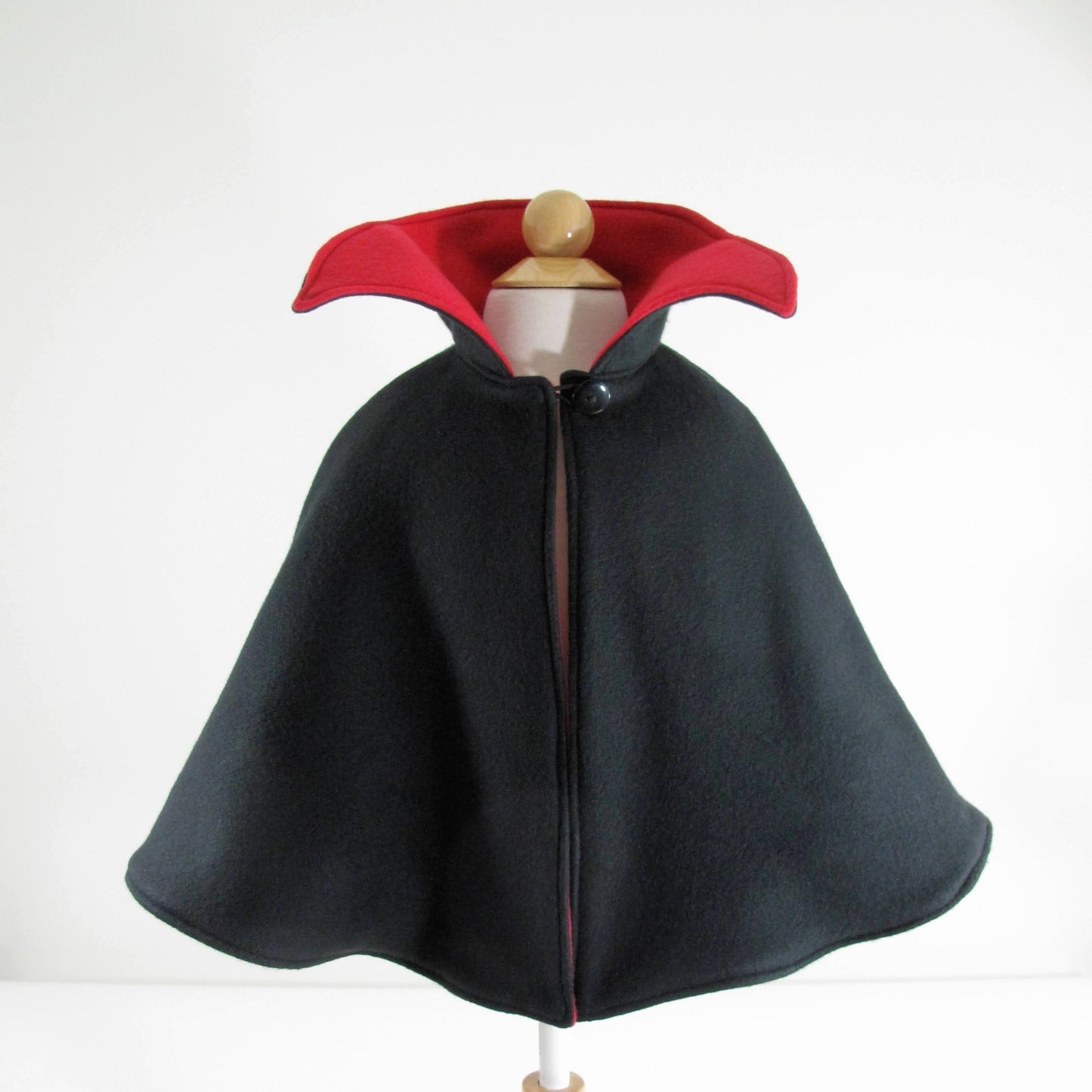 Count Dracula Vampire Halloween Costume, Cosplay Costume Cloak Cape, Magician Costume, Unisex Kids Adult, 2T, 4T, 6, 8, 10, Adult