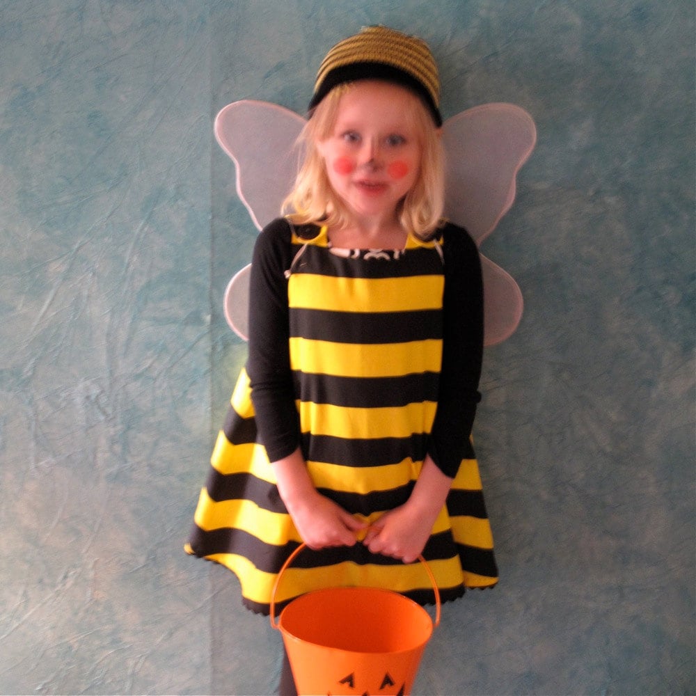 Bumble Bee Kids Halloween Costume, Girls Dress, Baby Costume, Toddler Costume, Honey Bee Costume, Animal Striped, Newborn - Girls 6