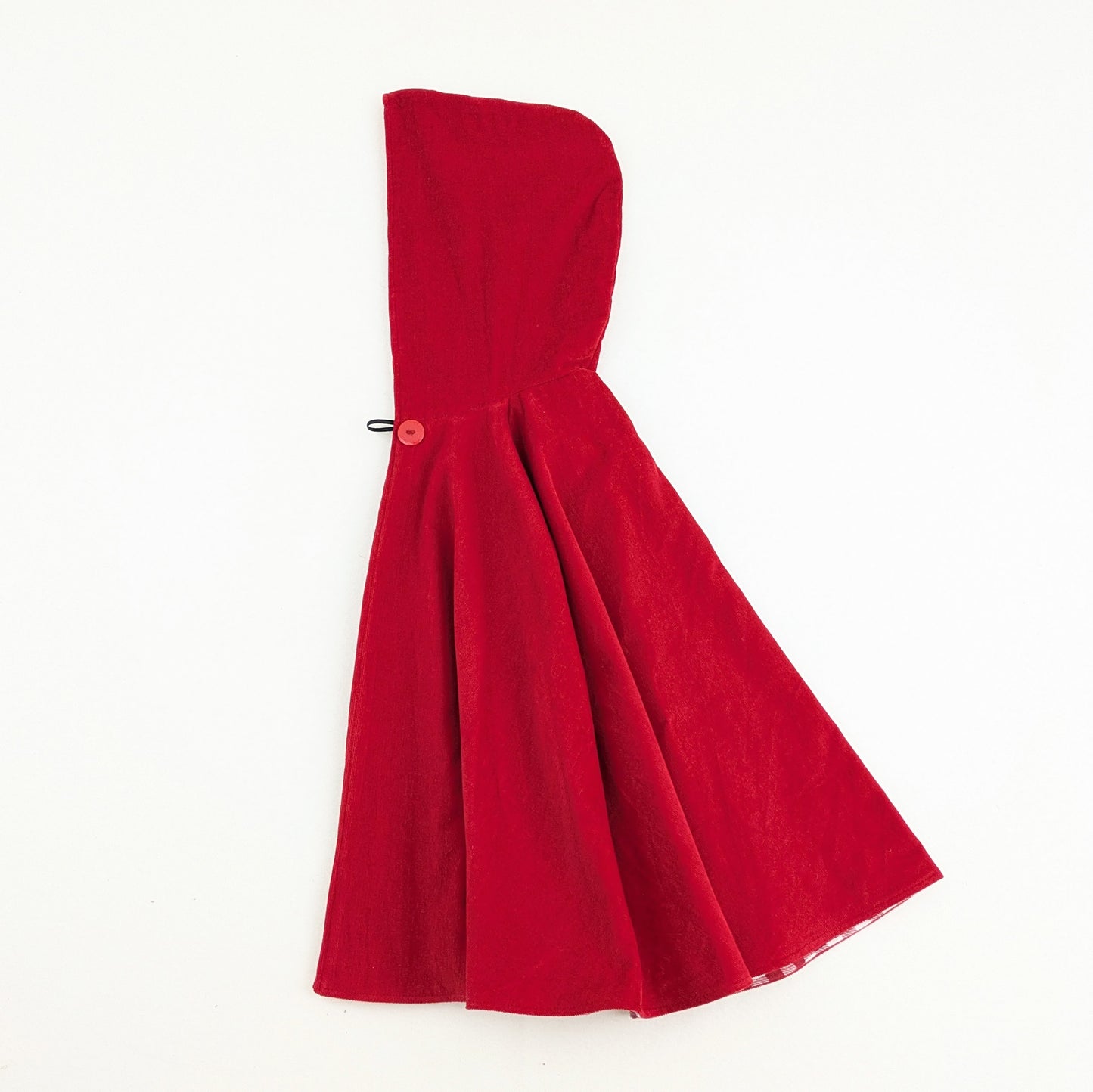 Cape Little Red Riding Hood pour filles, Cape rouge à capuche pour filles, Manteau de cosplay pour costume d'Halloween, Poncho de siège auto, Taille 6 mois - 10 ans