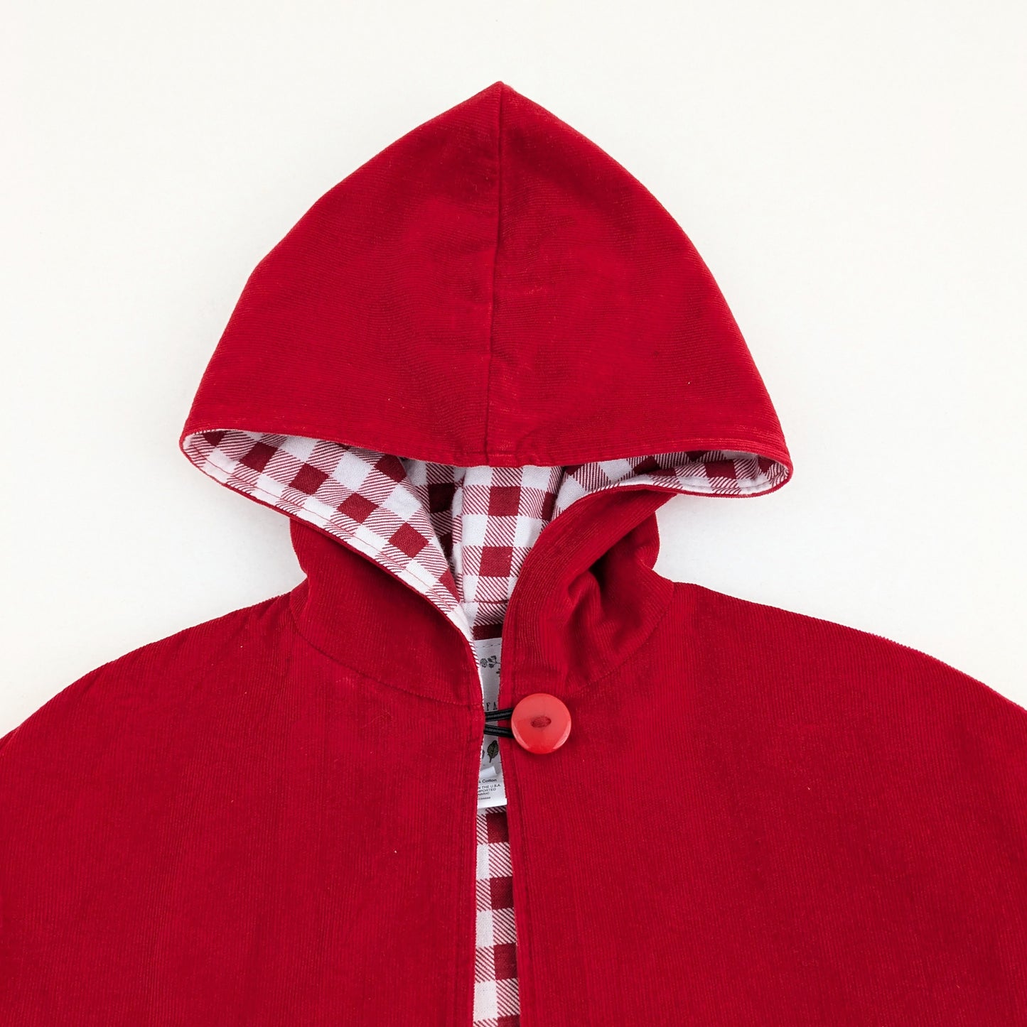 Cape Little Red Riding Hood pour filles, Cape rouge à capuche pour filles, Manteau de cosplay pour costume d'Halloween, Poncho de siège auto, Taille 6 mois - 10 ans