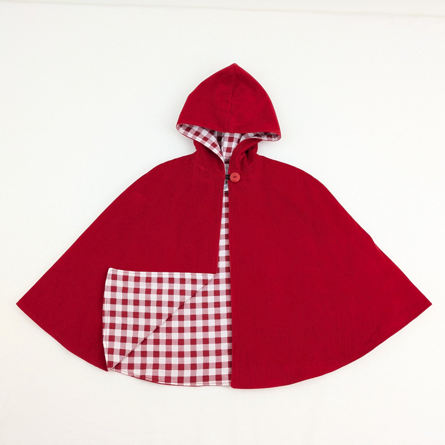 Cape Little Red Riding Hood pour filles, Cape rouge à capuche pour filles, Manteau de cosplay pour costume d'Halloween, Poncho de siège auto, Taille 6 mois - 10 ans
