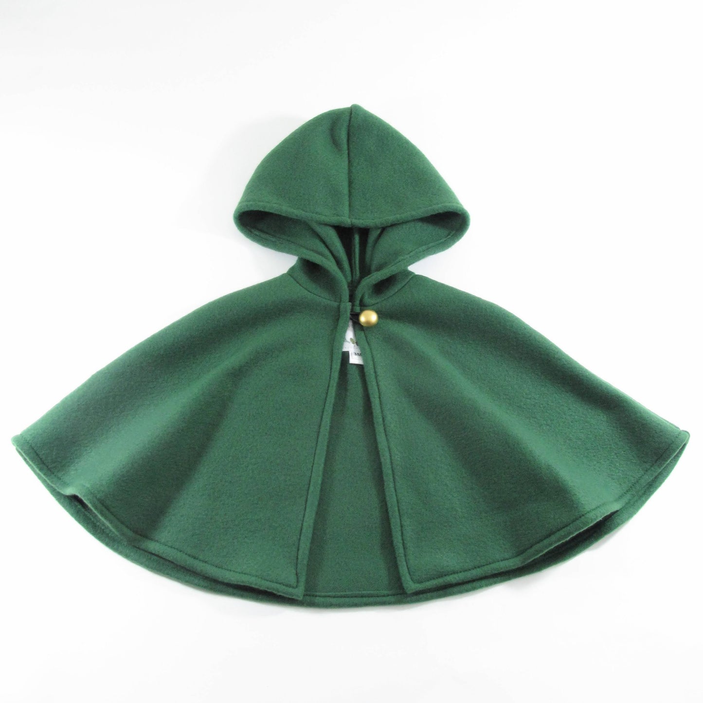Cape pour enfants, cape à capuche verte en polaire pour garçons et filles, elfe, archer, Peter Pan, gobelin, gnome, costume d'Halloween, cape de bébé, poncho