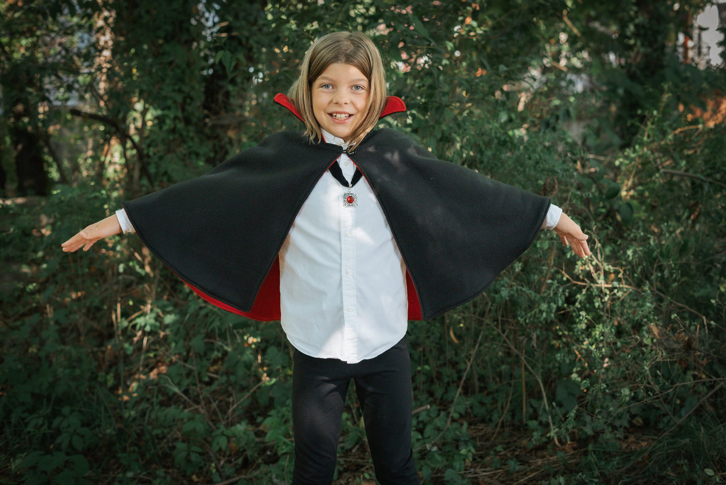 Count Dracula Vampire Halloween Costume, Cosplay Costume Cloak Cape, Magician Costume, Unisex Kids Adult, 2T, 4T, 6, 8, 10, Adult