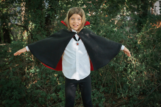 Count Dracula Vampire Halloween Costume, Cosplay Costume Cloak Cape, Magician Costume, Unisex Kids Adult, 2T, 4T, 6, 8, 10, Adult