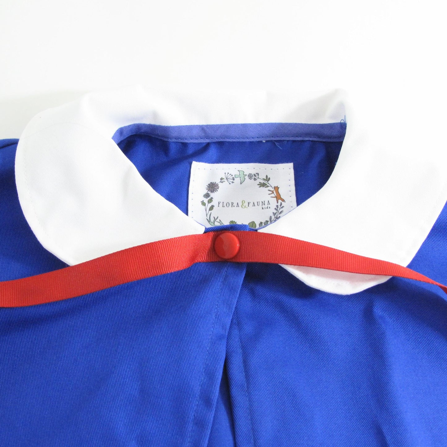Déguisement Madeline Halloween, Costume Cape Bleue Col Blanc Écolière Française, Manteau Cape, Cosplay Bébé Enfant de 6 mois à 12 ans