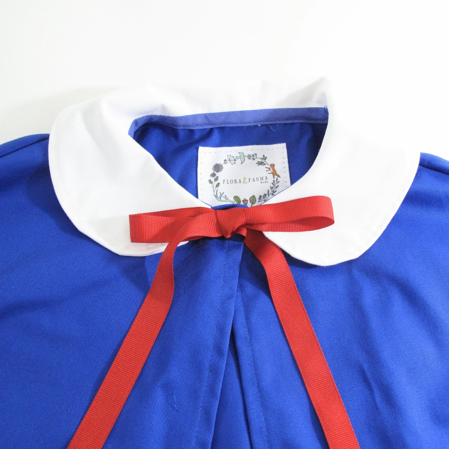 Déguisement Madeline Halloween, Costume Cape Bleue Col Blanc Écolière Française, Manteau Cape, Cosplay Bébé Enfant de 6 mois à 12 ans