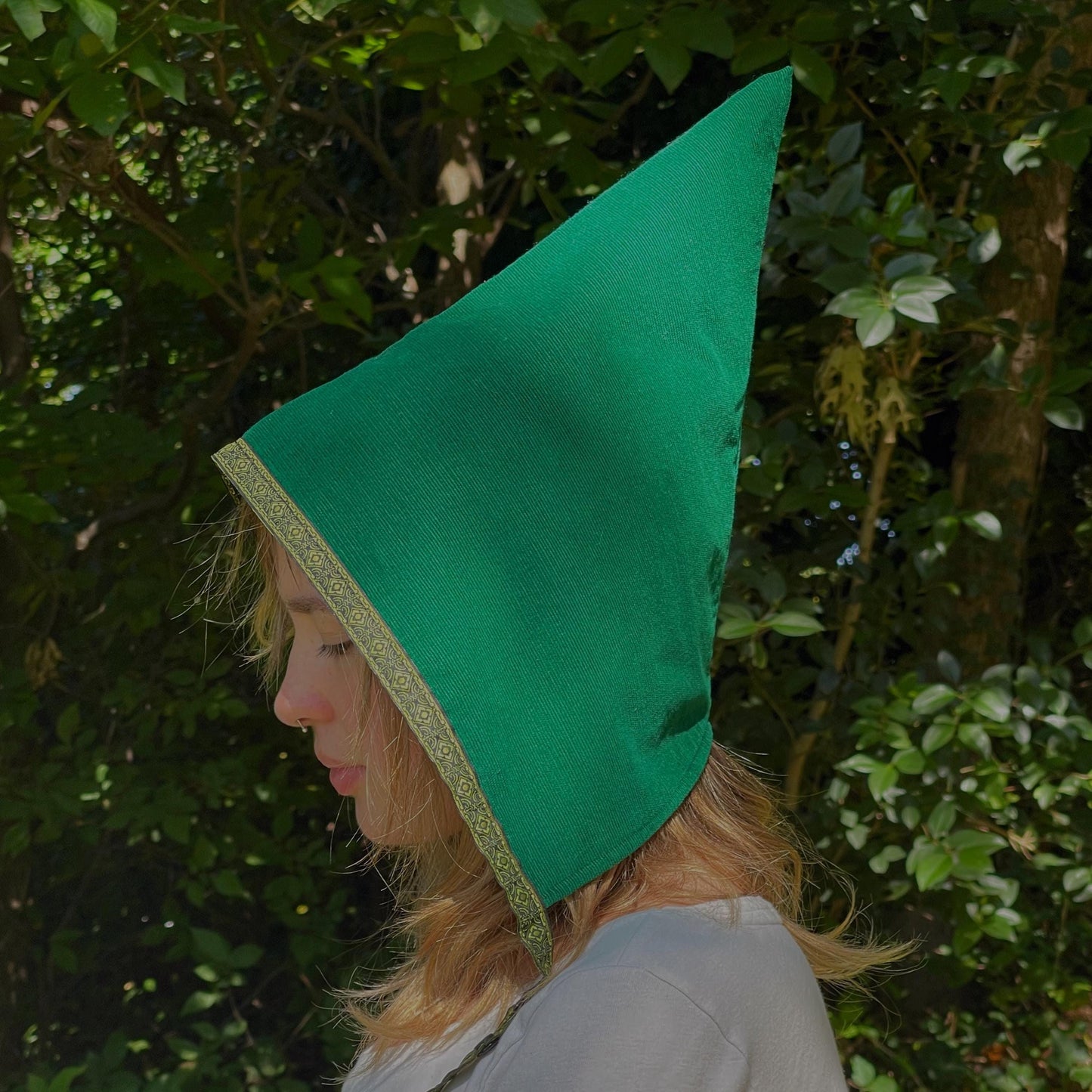 Bonnet de bébé Lutin de Jardin Vert, Chapeau de Bébé Fille Tout-Petit, Costume d'Elfe, Fairycore, Conte de Fées Sylvestre, Âges 6 Mois - Adulte
