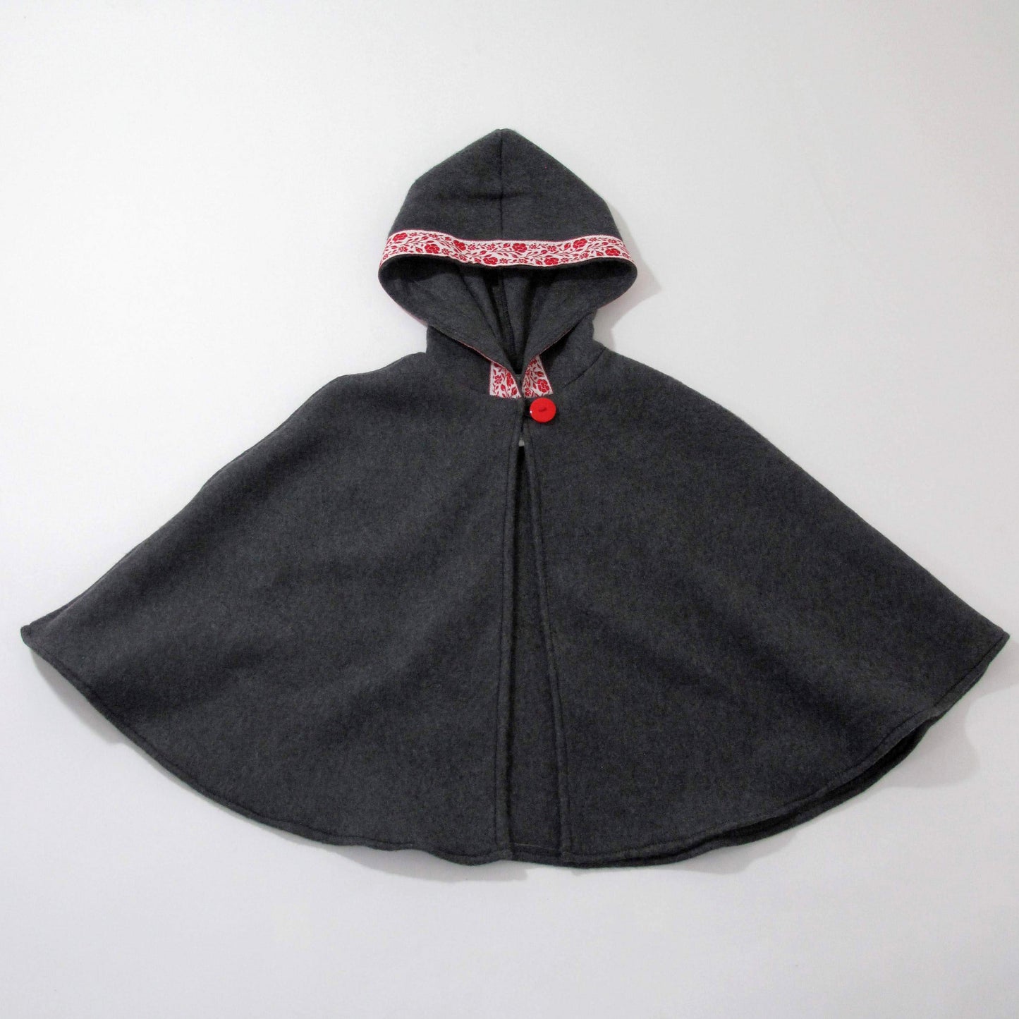 Girls Fleece Hooded Cloak, Kids Nordic Cape with Hood, Car Seat Poncho Cape Coat, Christmas Gift for Girls, Newborn, 3M, 6M, 2T, 4T, 6, 8, 1