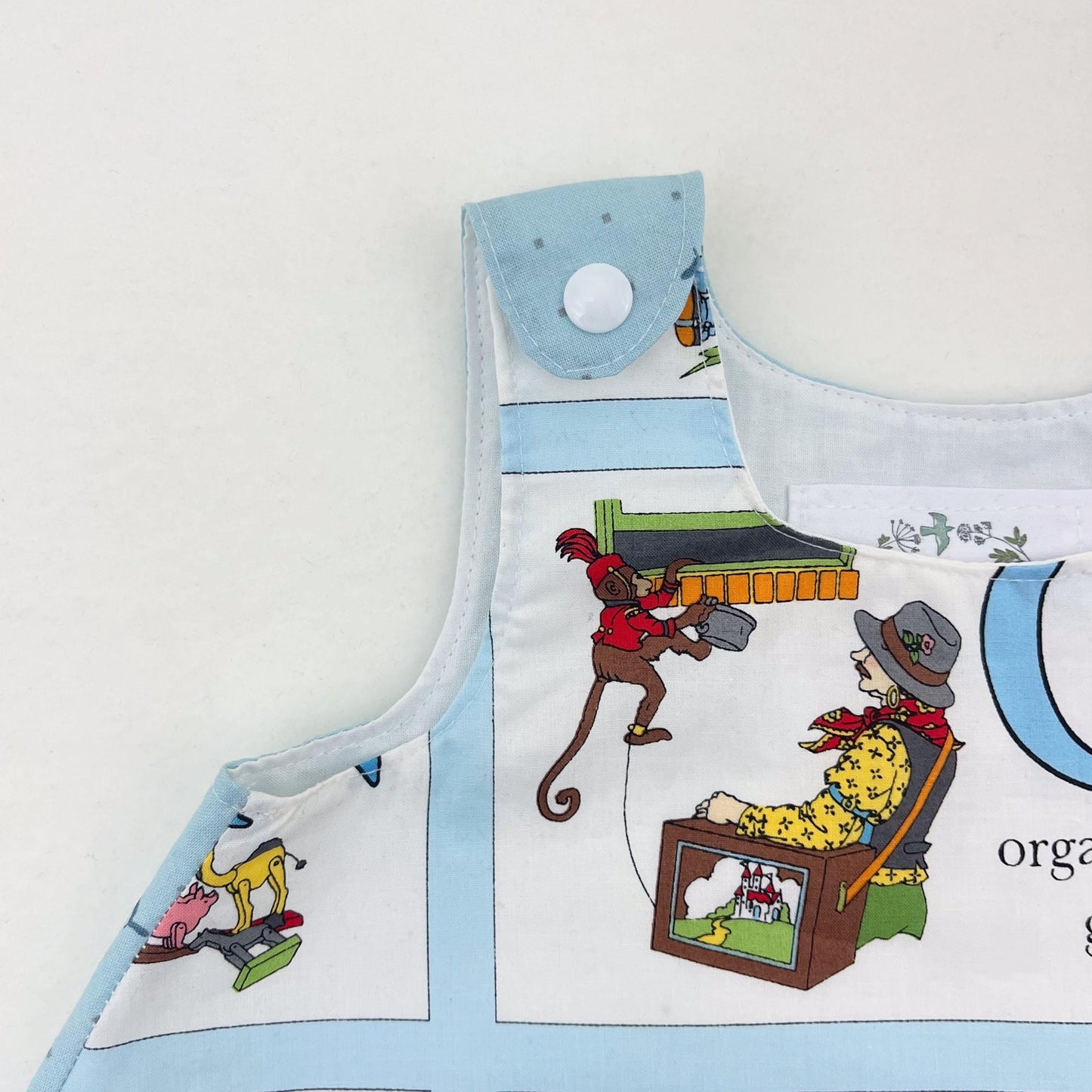 6M Baby Alphabet Pinafore Dress, Cotton Summer Clothes, Snap Shoulder, Baby Shower Gift, 1st Birthday Gift for Girls